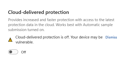 cloud-delivered-prot-turned-off
